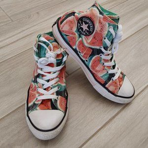 Converse All Star Watermelons HiTop Sneaker.  Jr Size 4.5 ( EU 37/US 7)